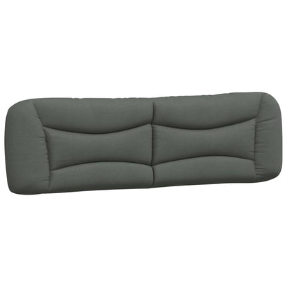 Cuscino Testiera Grigio Scuro 180 cm in Tessuto