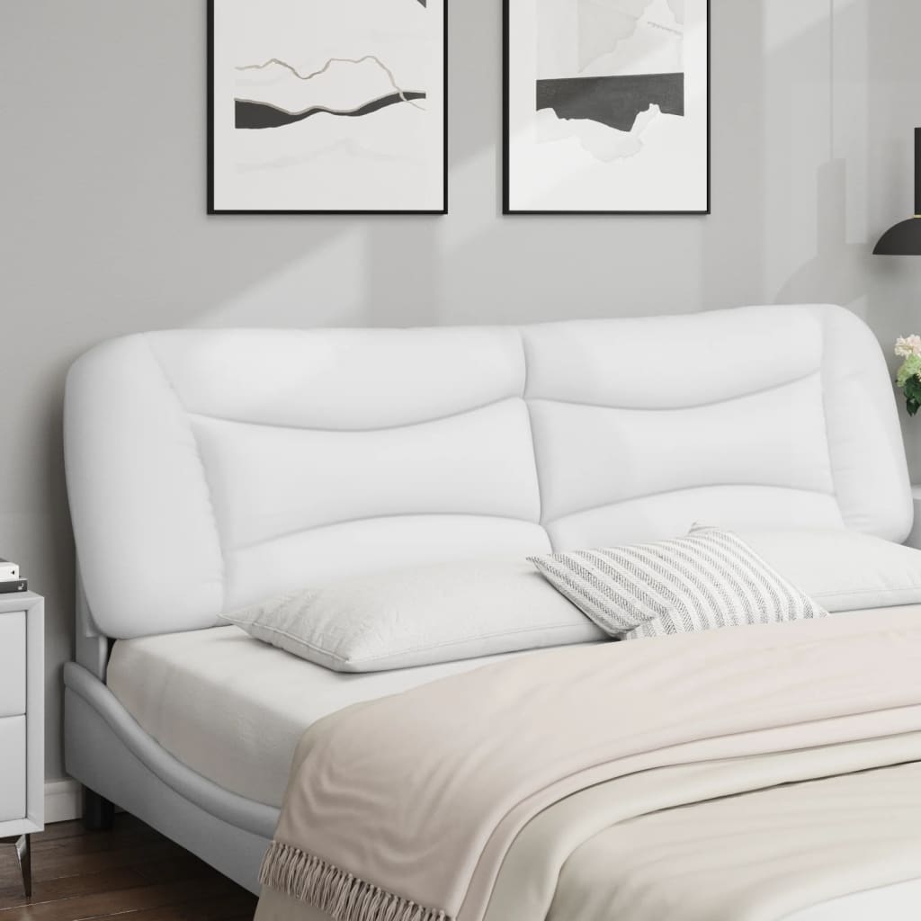 Cuscino Testiera Hvar Bianco 180 cm in Similpelle