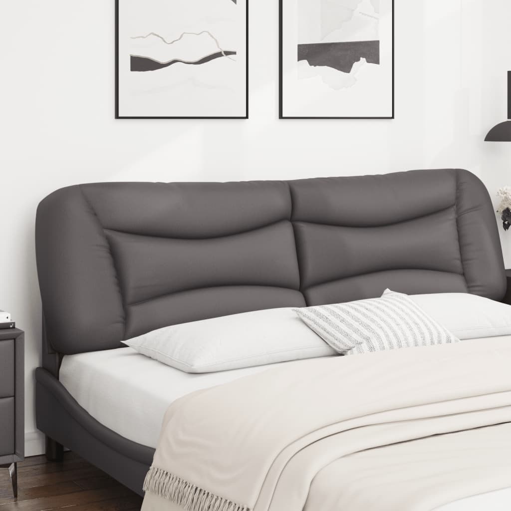 Cuscino Testiera Hvar Grigio 180 cm in Similpelle