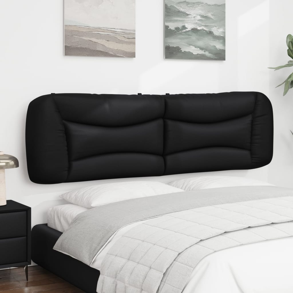 Cuscino Testiera Hvar Nero 183 cm in Similpelle