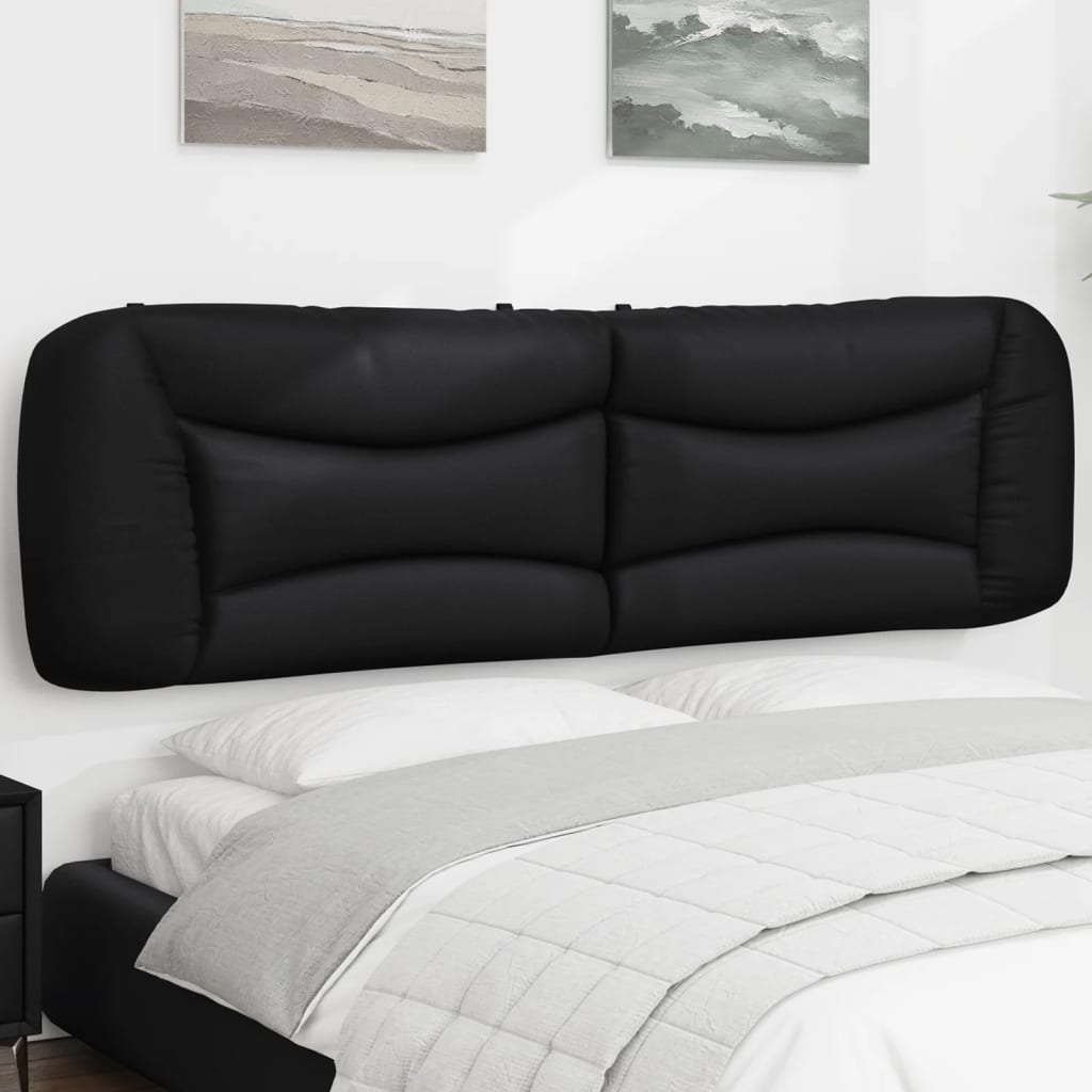 Cuscino Testiera Hvar Nero 183 cm in Similpelle