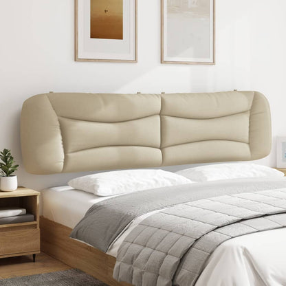Cuscino Testiera Crema 200 cm in Tessuto