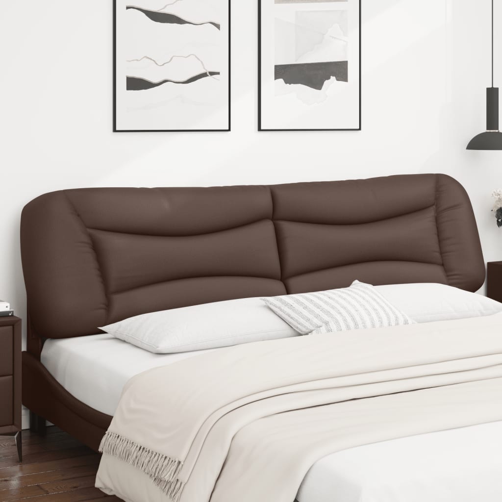 Cuscino Testiera Hvar Marrone 200 cm in Similpelle