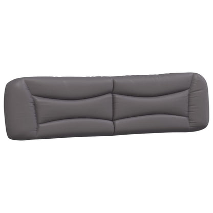 Cuscino Testiera Hvar Grigio 200 cm in Similpelle