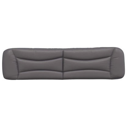 Cuscino Testiera Hvar Grigio 200 cm in Similpelle