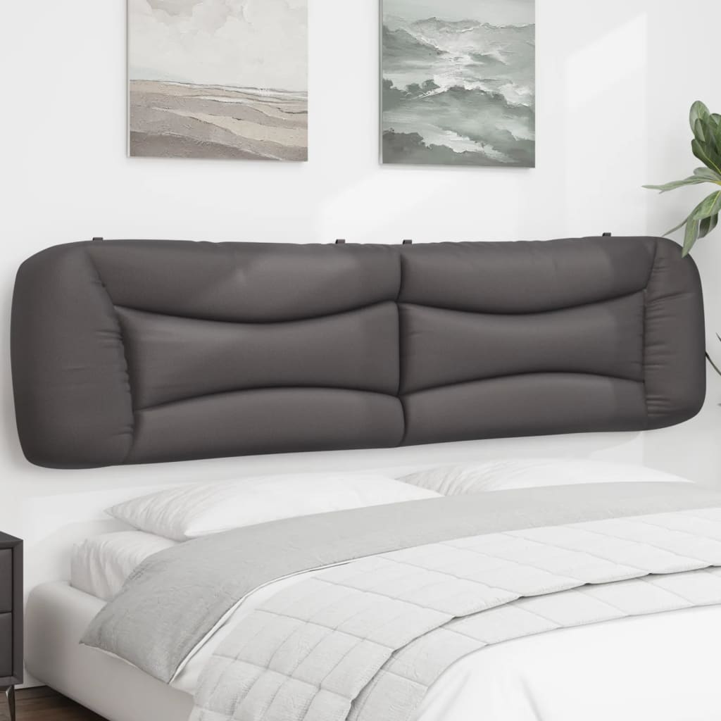 Cuscino Testiera Hvar Grigio 200 cm in Similpelle