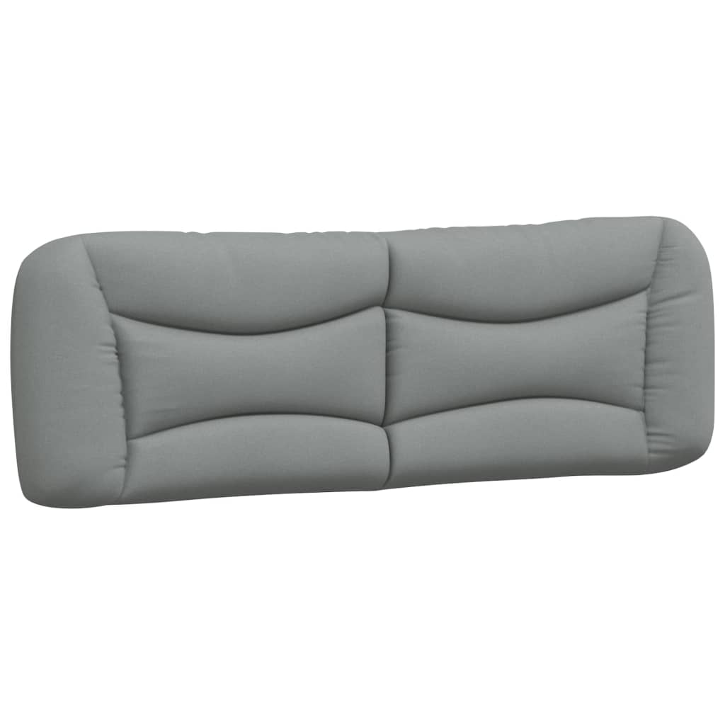 Cuscino Testiera Hvar Grigio Chiaro 152 cm in Tessuto