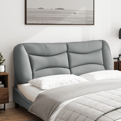 Cuscino Testiera Hvar Grigio Chiaro 152 cm in Tessuto