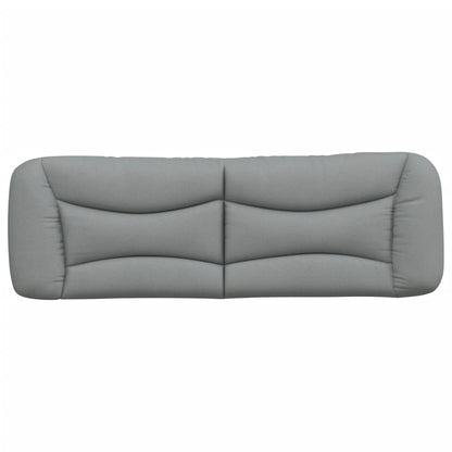 Cuscino Testiera Hvar Grigio Chiaro 152 cm in Tessuto