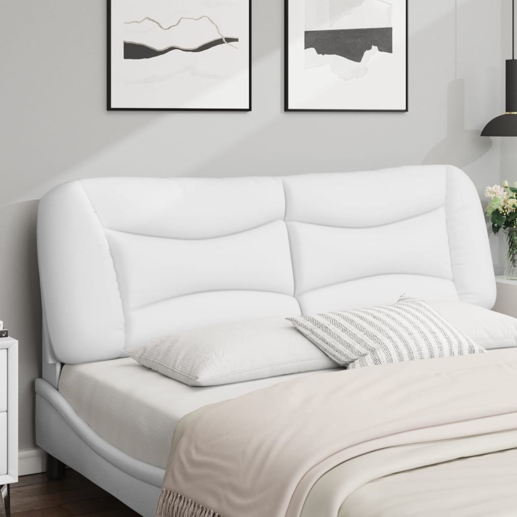 Cuscino Testiera Hvar Bianco 152 cm in Similpelle