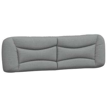 Cuscino Testiera Hvar Grigio Chiaro 193 cm in Tessuto