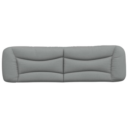 Cuscino Testiera Hvar Grigio Chiaro 193 cm in Tessuto