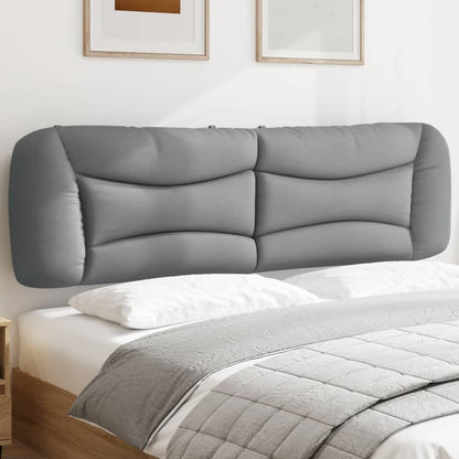 Cuscino Testiera Hvar Grigio Chiaro 193 cm in Tessuto
