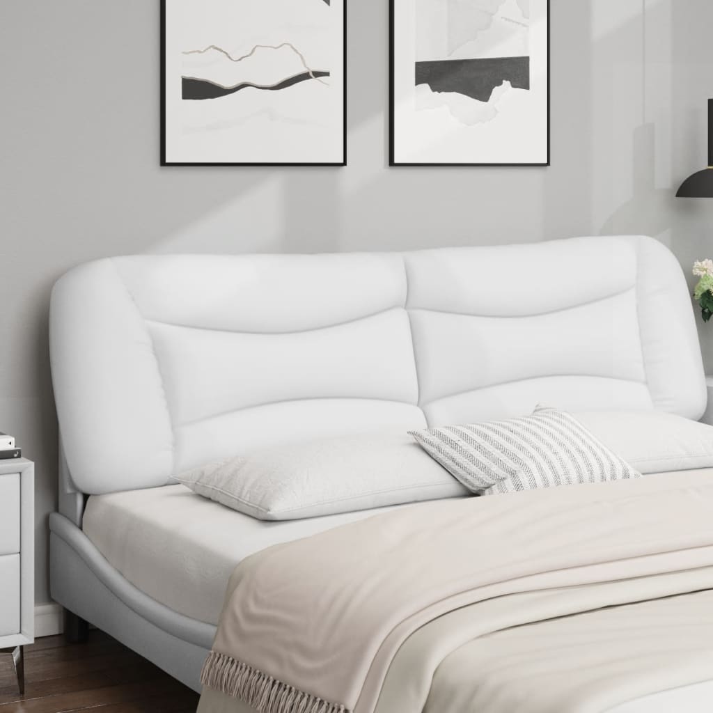 Cuscino Testiera Hvar Bianco 193 cm in Similpelle