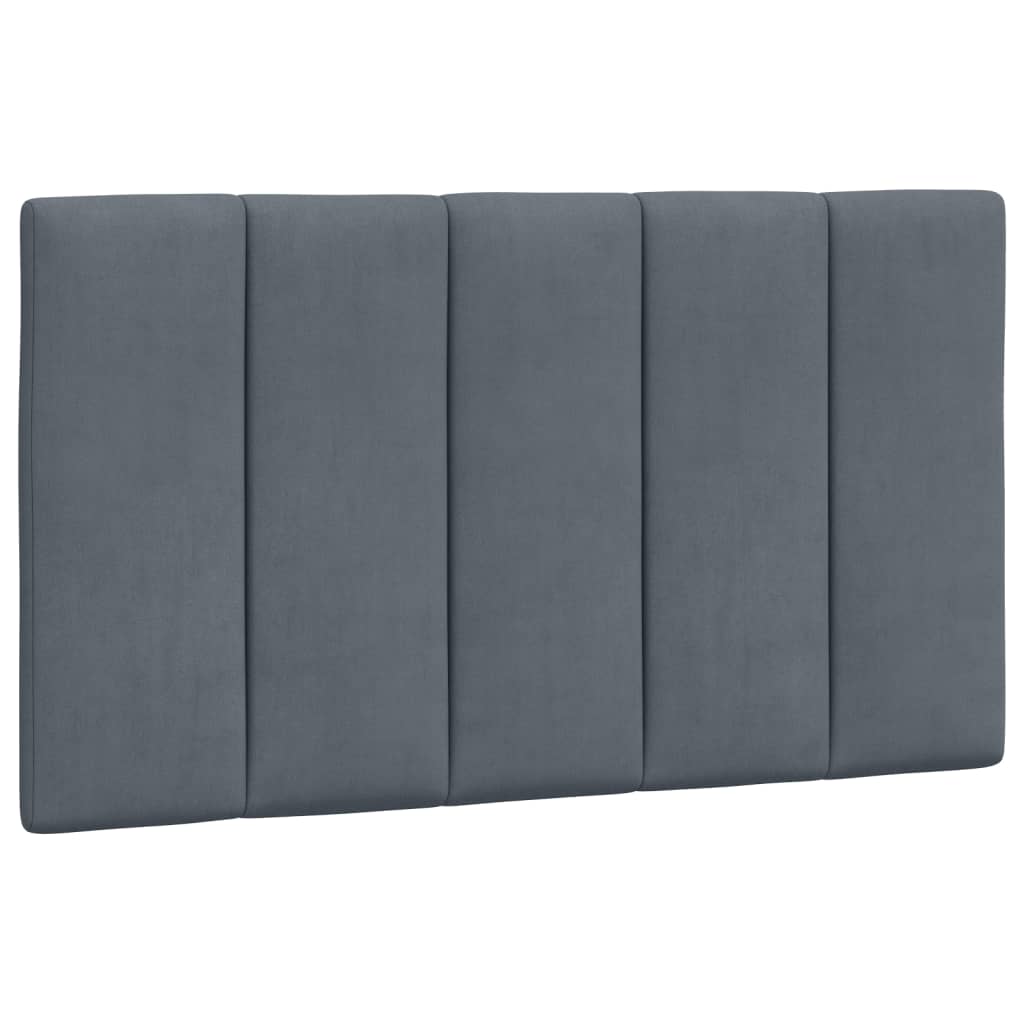 Cuscino Testiera Hanko Grigio Scuro 80 cm in Velluto