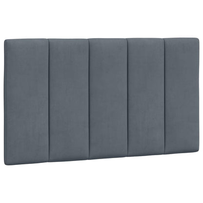 Cuscino Testiera Hanko Grigio Scuro 80 cm in Velluto