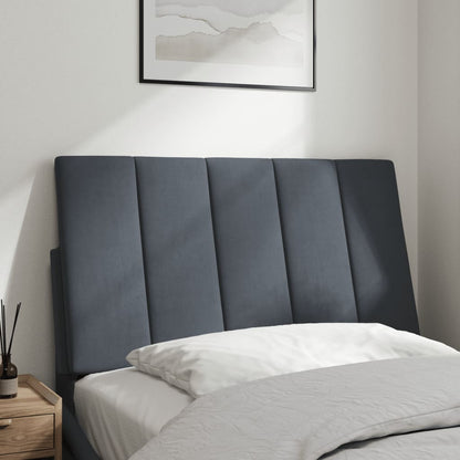 Cuscino Testiera Hanko Grigio Scuro 80 cm in Velluto