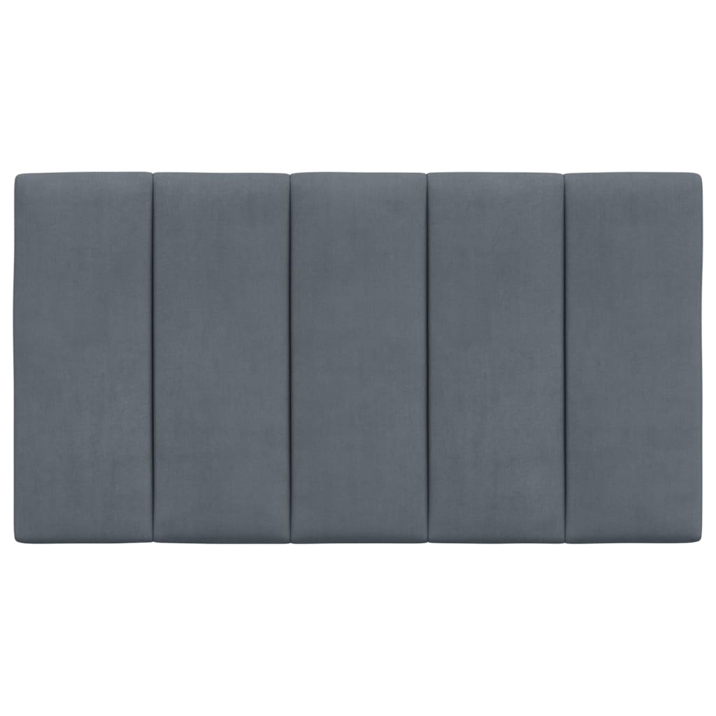 Cuscino Testiera Hanko Grigio Scuro 80 cm in Velluto