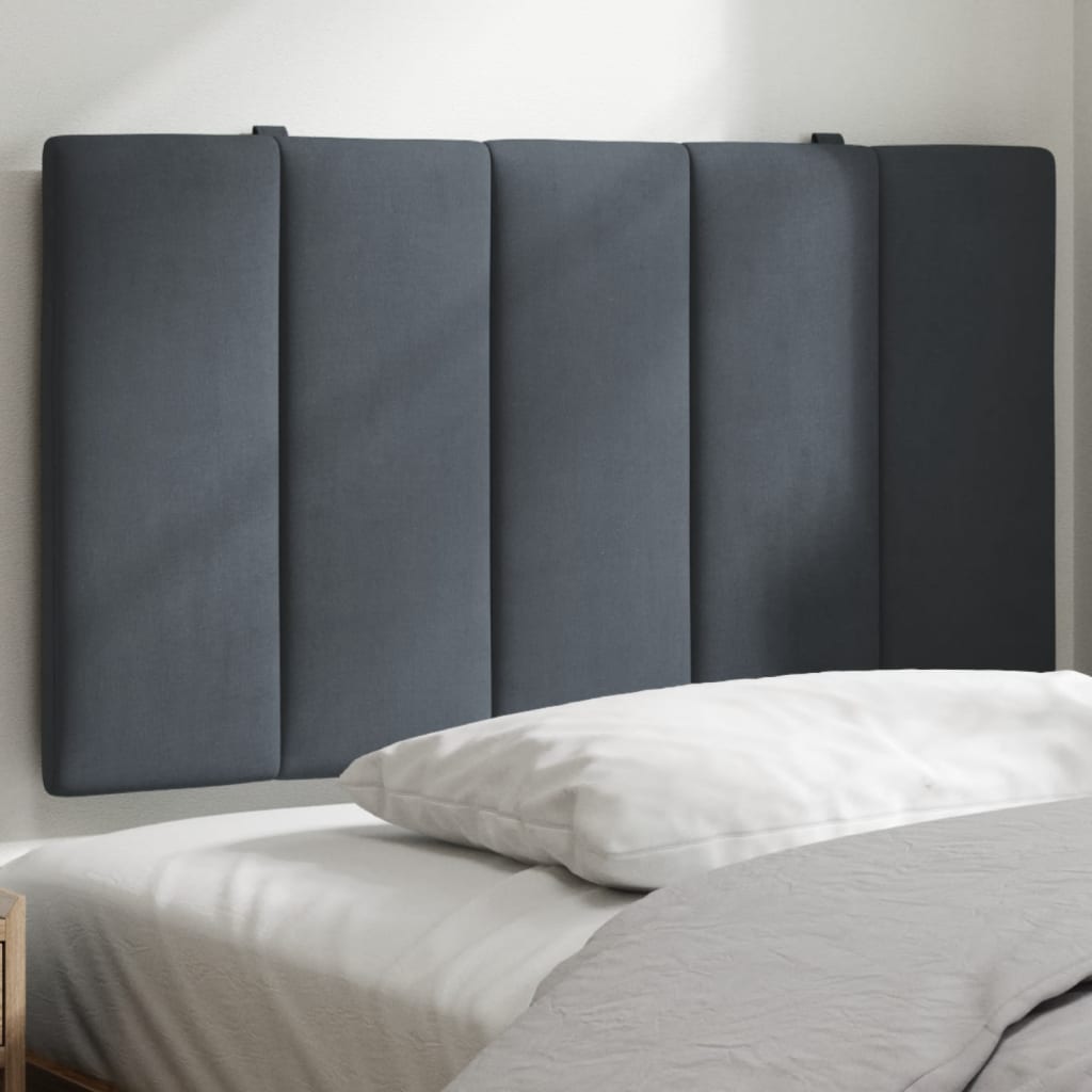 Cuscino Testiera Hanko Grigio Scuro 80 cm in Velluto