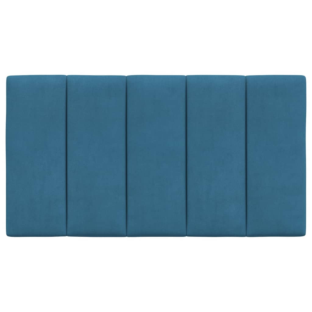 Cuscino Testiera Hanko Blu 80 cm in Velluto