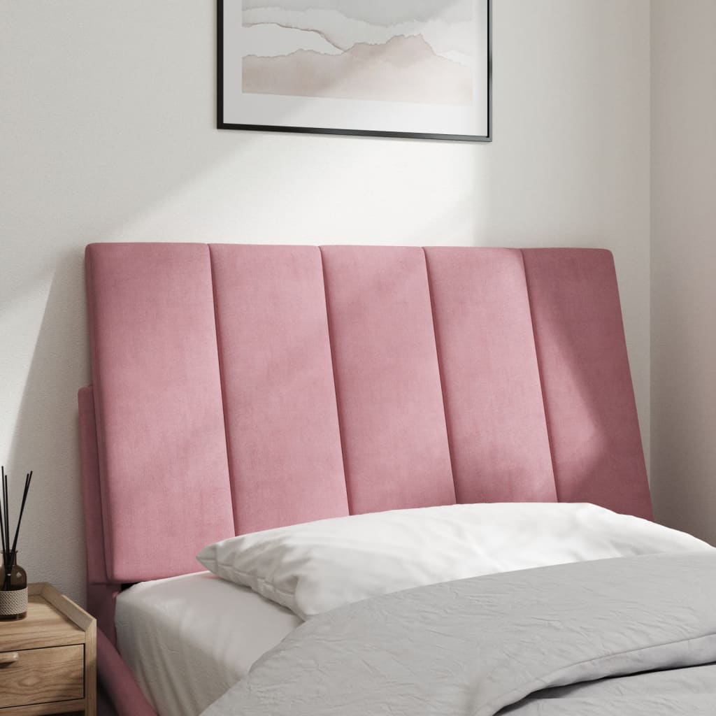 Cuscino Testiera Hanko Rosa 80 cm in Velluto