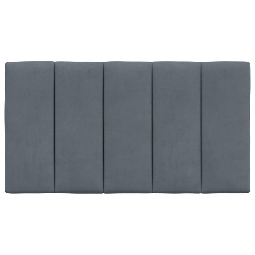 Cuscino Testiera Hanko Grigio Scuro 90 cm in Velluto