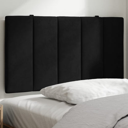 Cuscino Testiera Hanko Nero 90 cm in Velluto