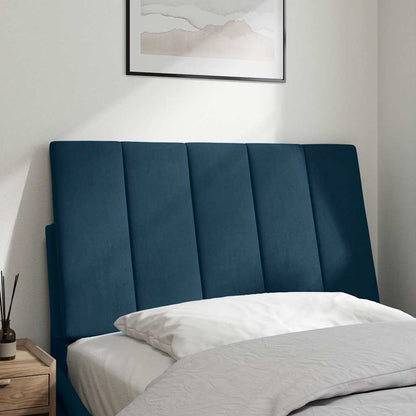 Cuscino Testiera Hanko Blu 90 cm in Velluto