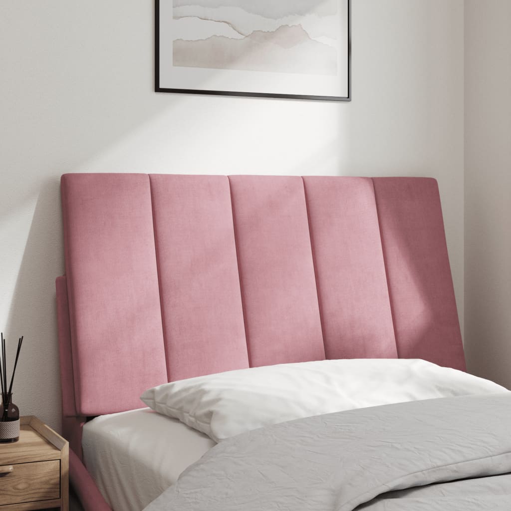 Cuscino Testiera Hanko Rosa 90 cm in Velluto