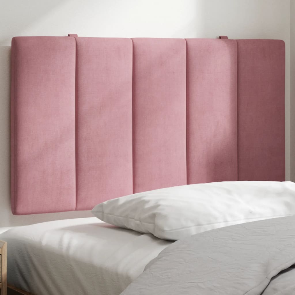 Cuscino Testiera Hanko Rosa 90 cm in Velluto