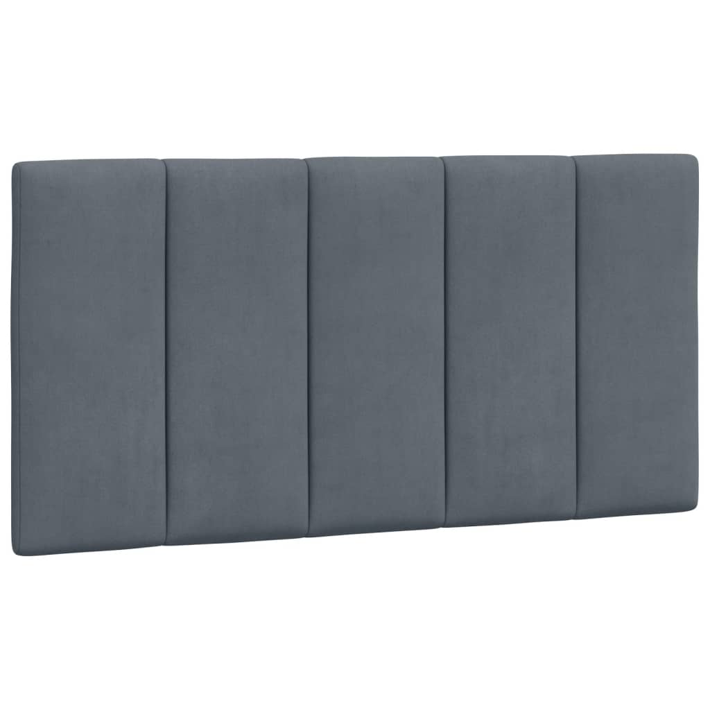 Cuscino Testiera Hanko Grigio Scuro 100 cm in Velluto