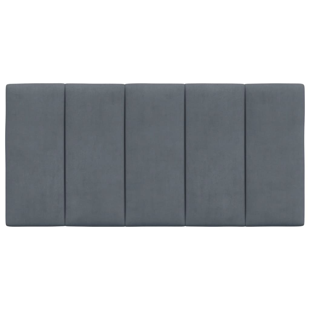 Cuscino Testiera Hanko Grigio Scuro 100 cm in Velluto