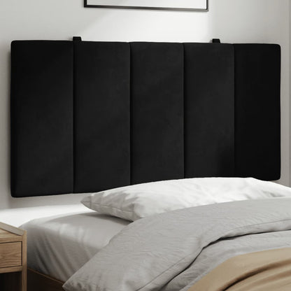 Cuscino Testiera Hanko Nero 100 cm in Velluto