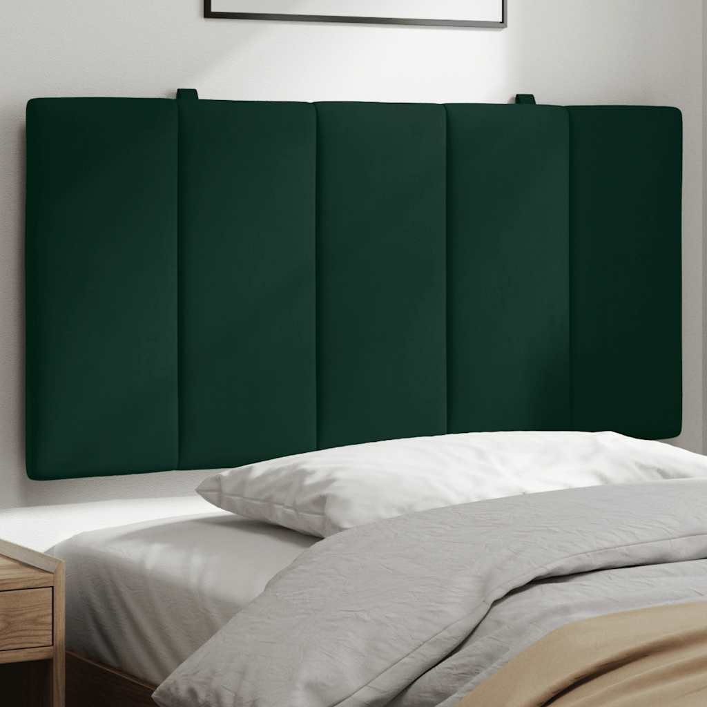 Cuscino Testiera Hanko Verde Scuro 100 cm in Velluto