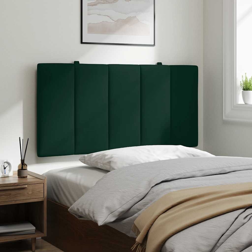 Cuscino Testiera Hanko Verde Scuro 100 cm in Velluto