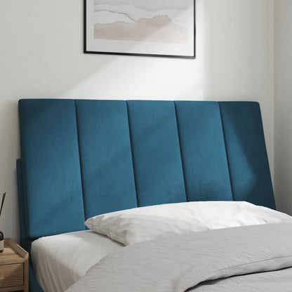 Cuscino Testiera Hanko Blu 100 cm in Velluto