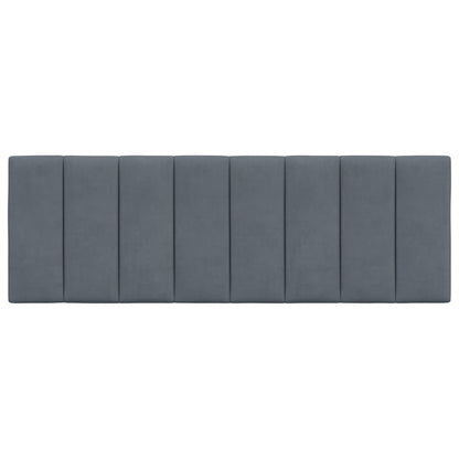 Cuscino Testiera Hanko Grigio Scuro 120 cm in Velluto