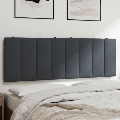 Cuscino Testiera Hanko Grigio Scuro 120 cm in Velluto