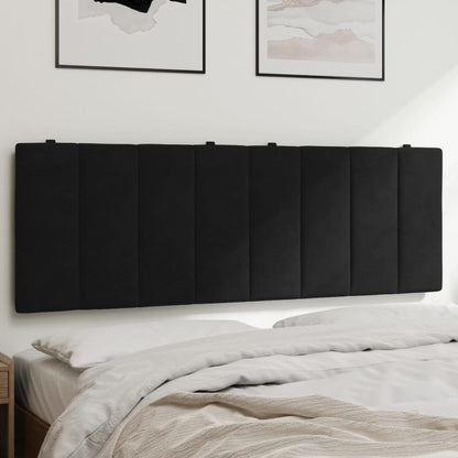 Cuscino Testiera Hanko Nero 120 cm in Velluto