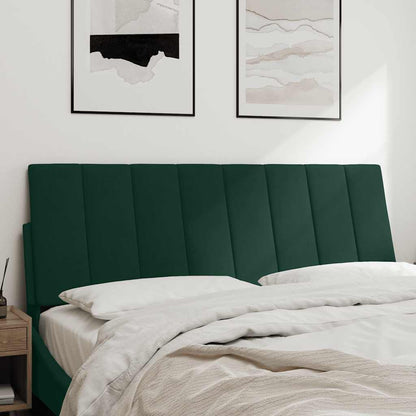 Cuscino Testiera Hanko Verde Scuro 120 cm in Velluto