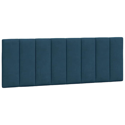 Cuscino Testiera Hanko Blu 120 cm in Velluto