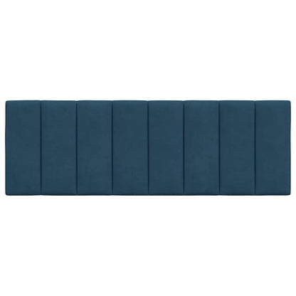 Cuscino Testiera Hanko Blu 120 cm in Velluto