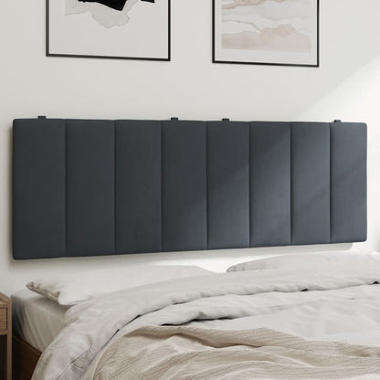 Cuscino Testiera Hanko Grigio Scuro 140 cm in Velluto