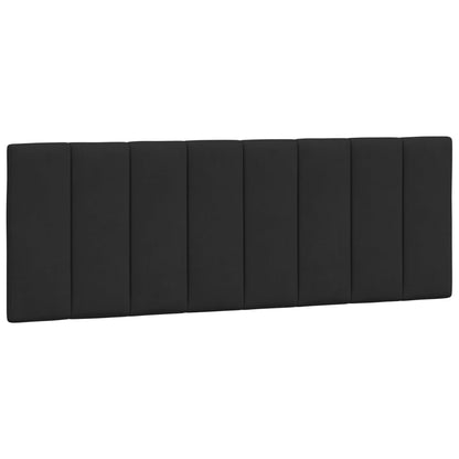 Cuscino Testiera Hanko Nero 140 cm in Velluto