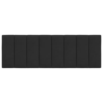 Cuscino Testiera Hanko Nero 140 cm in Velluto
