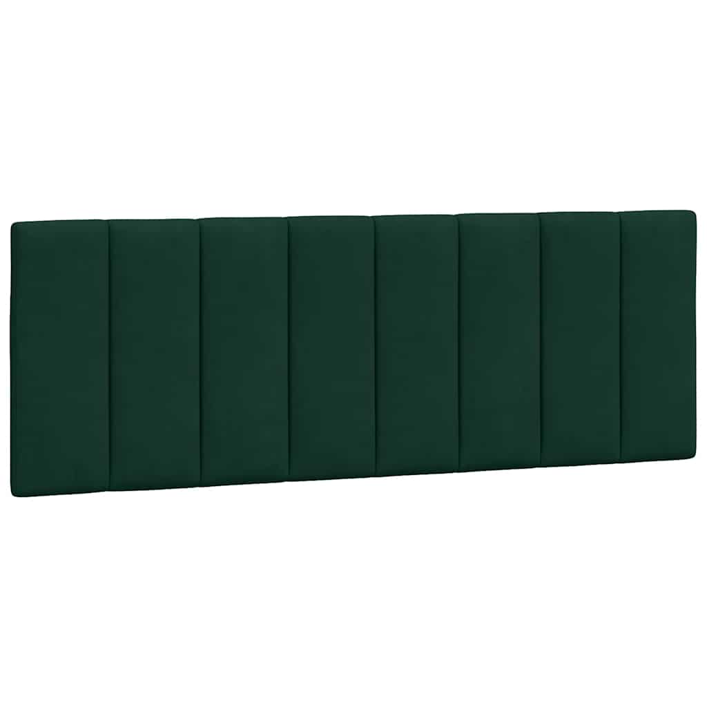 Cuscino Testiera Hanko Verde Scuro 140 cm in Velluto