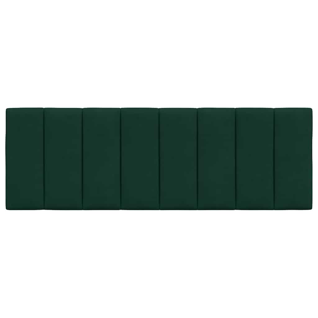 Cuscino Testiera Hanko Verde Scuro 140 cm in Velluto