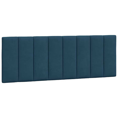 Cuscino Testiera Hanko Blu 140 cm in Velluto