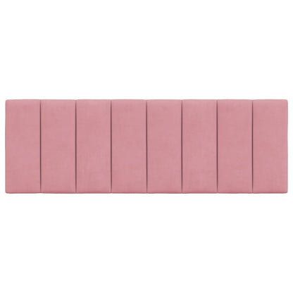 Cuscino Testiera Hanko Rosa 140 cm in Velluto
