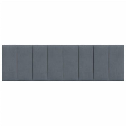 Cuscino Testiera Hanko Grigio Scuro 160 cm in Velluto